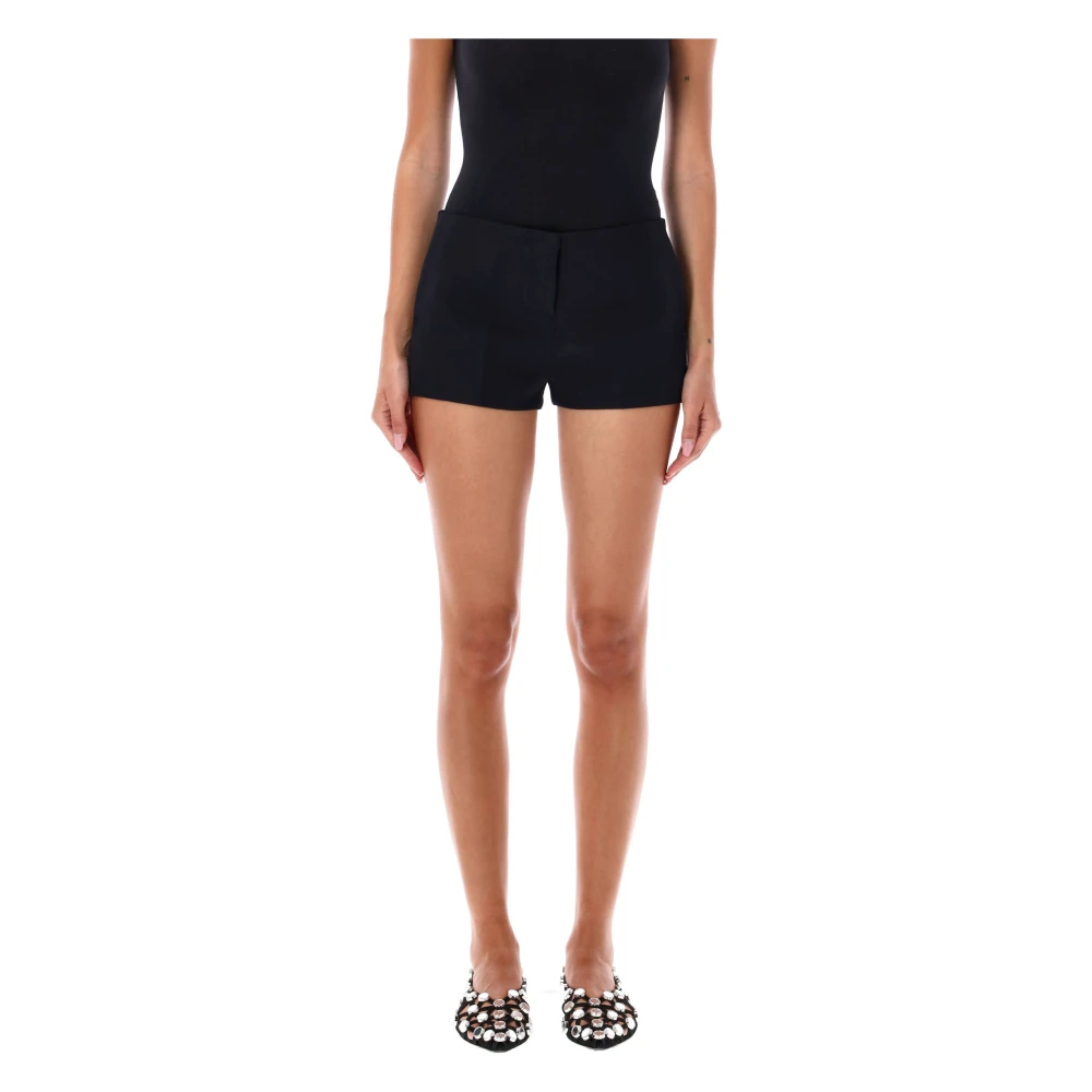 The Attico Zwarte Mini Shorts Aw24 Black Dames