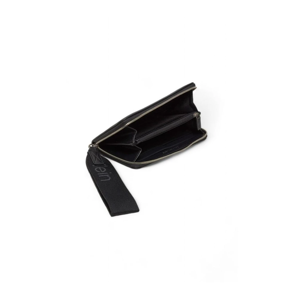 Calvin Klein Jeans Zwarte polyethyleen portemonnee Dames herfst winter collectie Black Dames