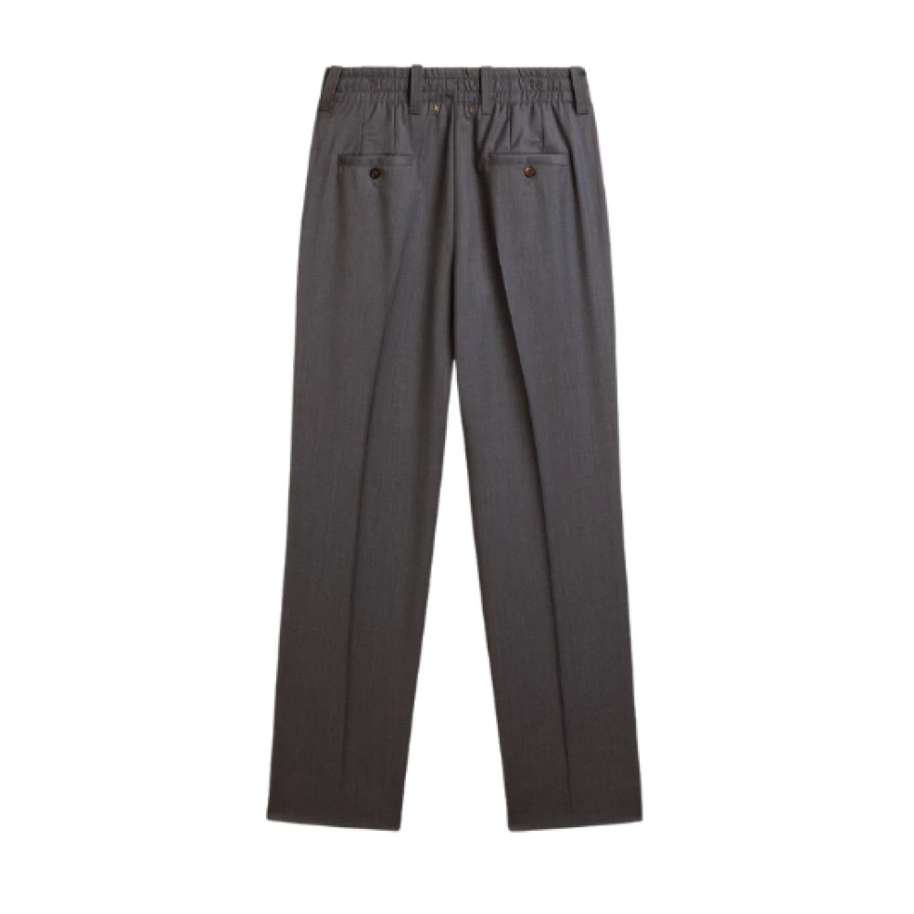Golden Goose Suikerpapier Rechte Pijp Wollen Broek Gray Dames