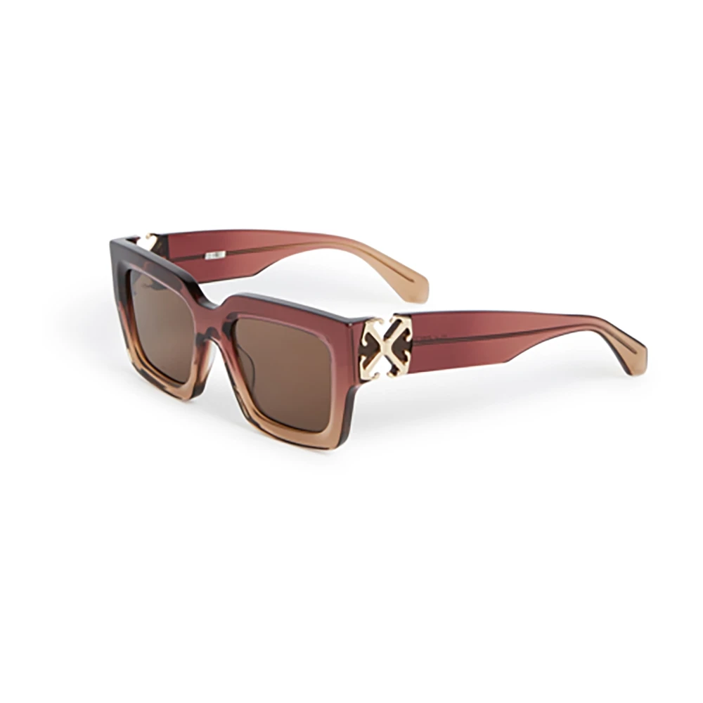 Off White Unisex Brown Sunglasses,, Stylish Trainers For Men Medium