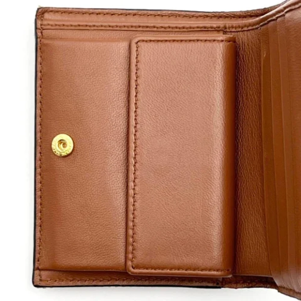 Valentino Vintage Pre-owned Canvas wallets Beige Dames