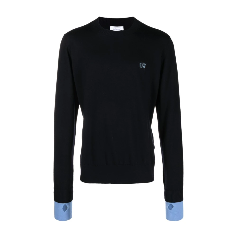 Knitwear > Round-neck Knitwear - - Off White - Modalova