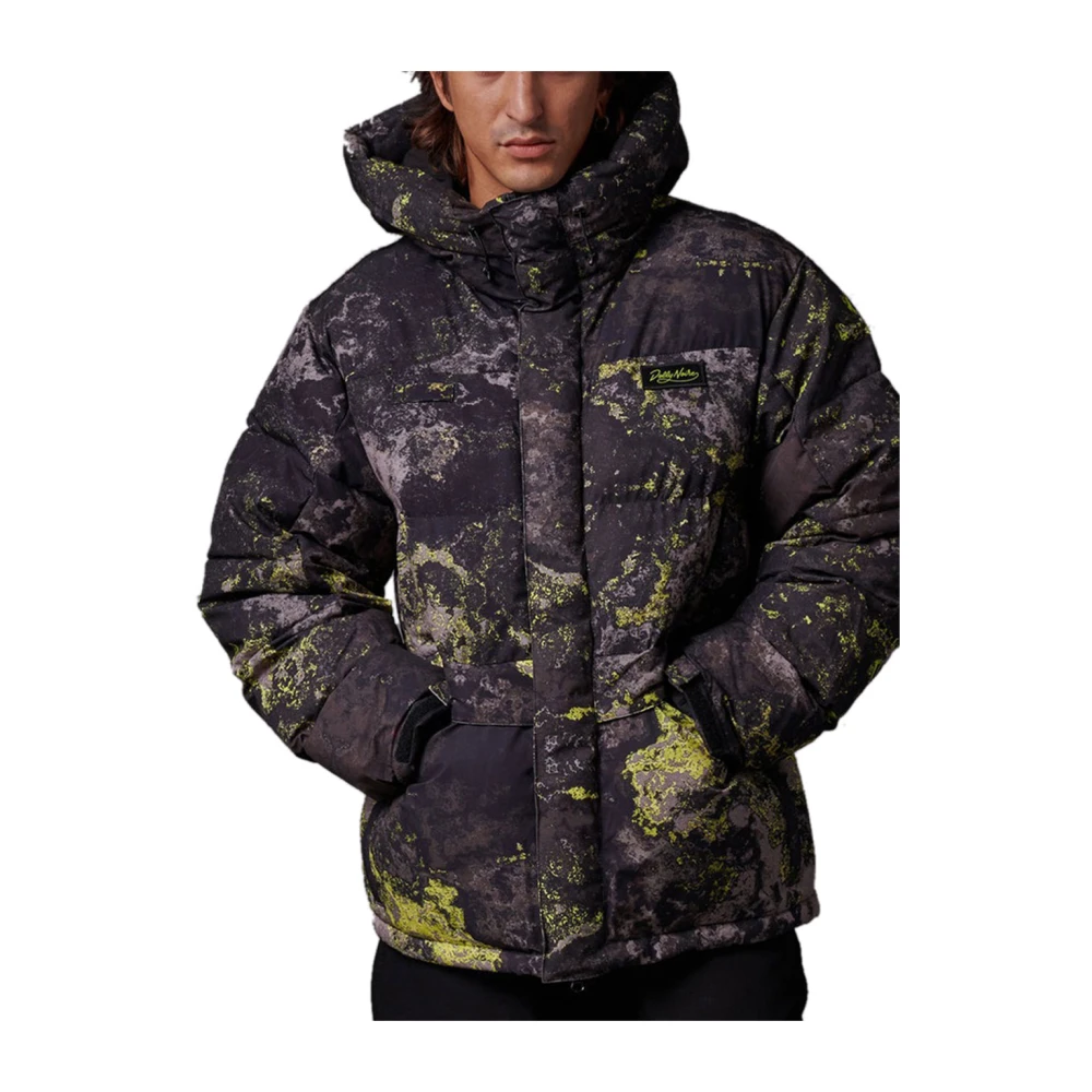 Dolly Noire Stedelijke trendy heren grijze pufferjas Black Heren