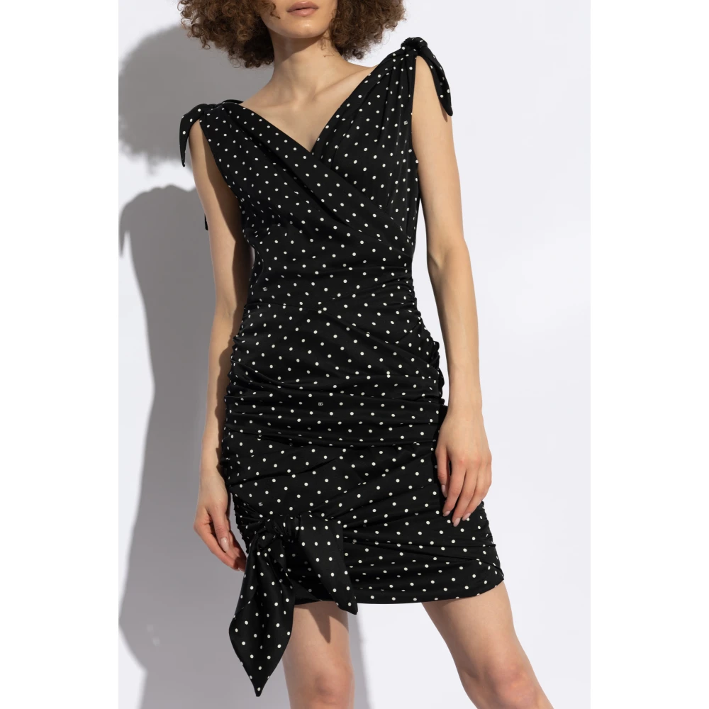 Dolce & Gabbana Jurk met polka dot-patroon Black Dames