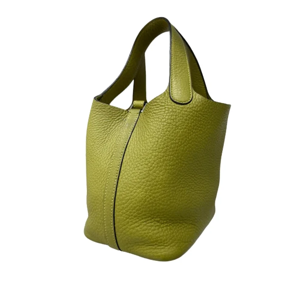 Hermès Vintage Pre-owned Fabric handbags Green Dames