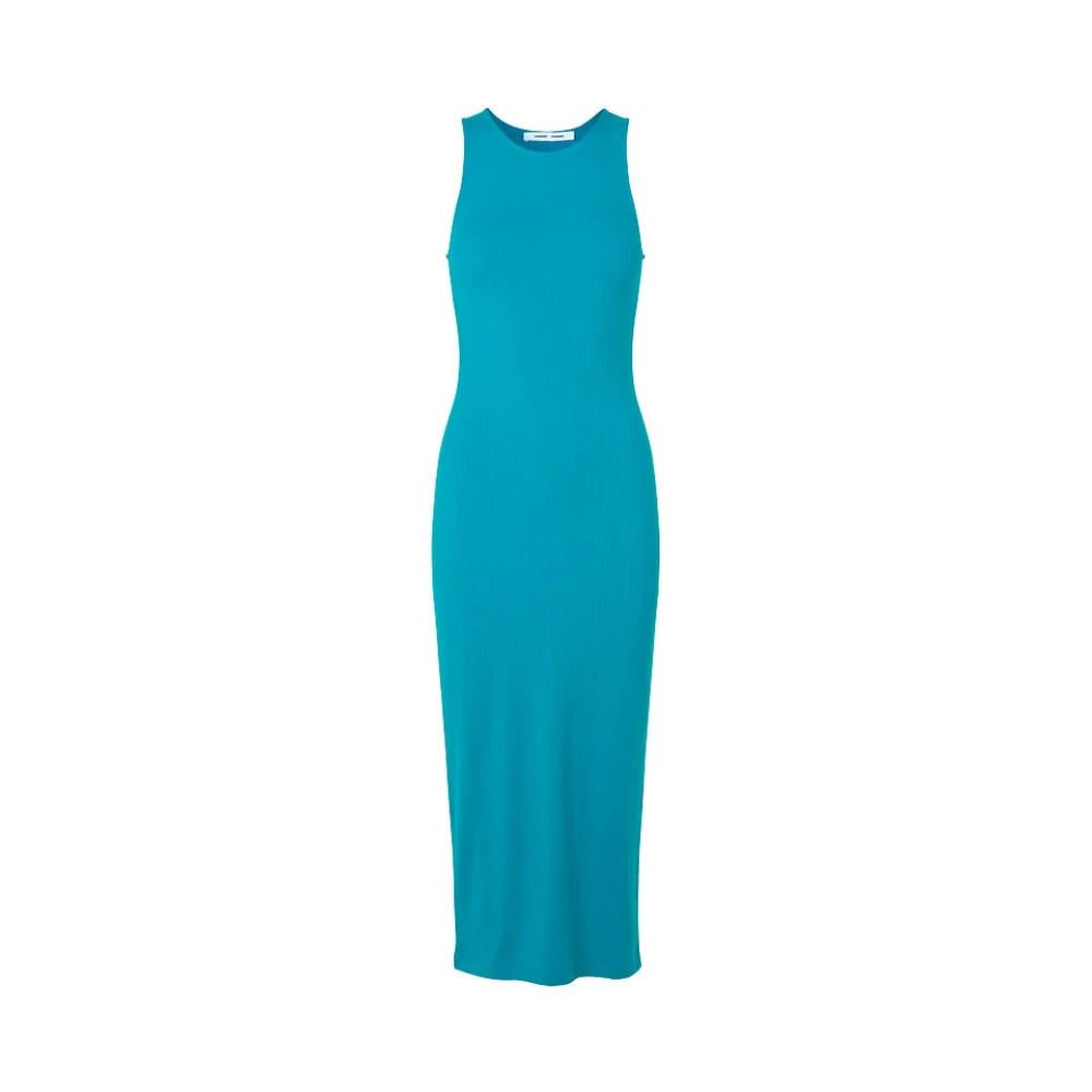 Samsøe Kerstin Midi Jurk Blue Dames