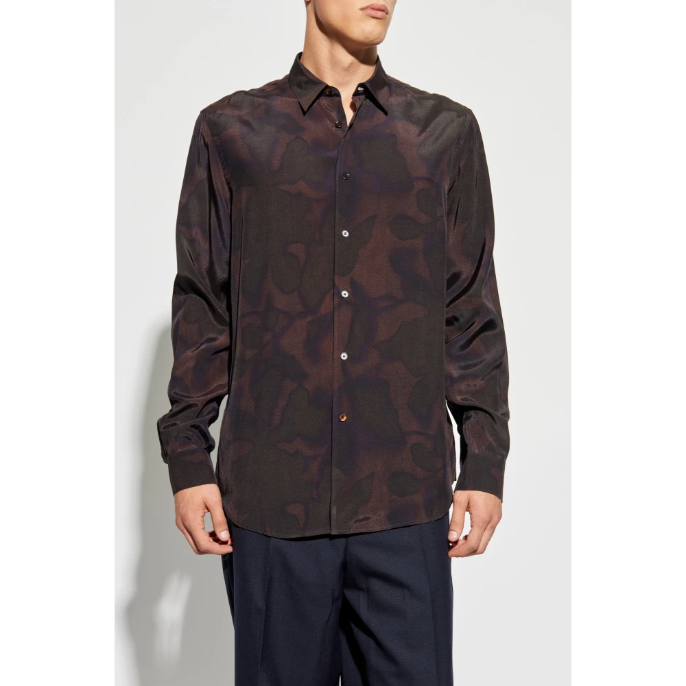 Paul Smith Gestreept overhemd Purple Heren