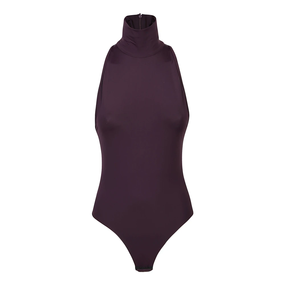 Andamane Rouge Noir Turtleneck Bodysuit Purple Dames