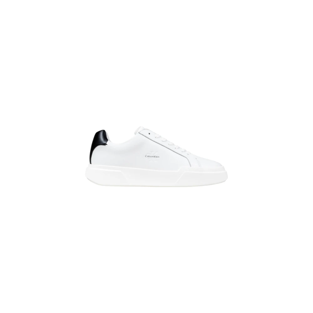 Calvin Klein Men's White Sneakers,, Chunky Cupsol Trainers Size 8 Uk