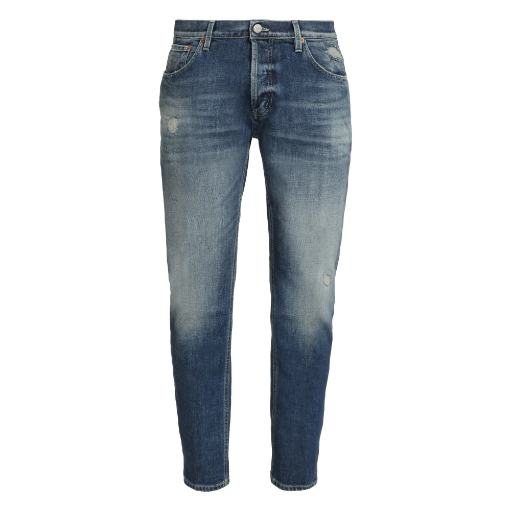 Dondup Versleten Brighton Carrot-Fit Jeans Blue Heren