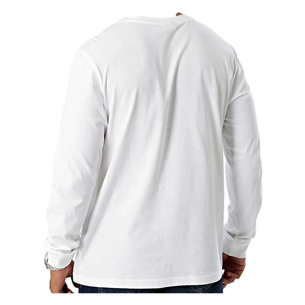 Champion Lange mouwen T-shirt White Heren