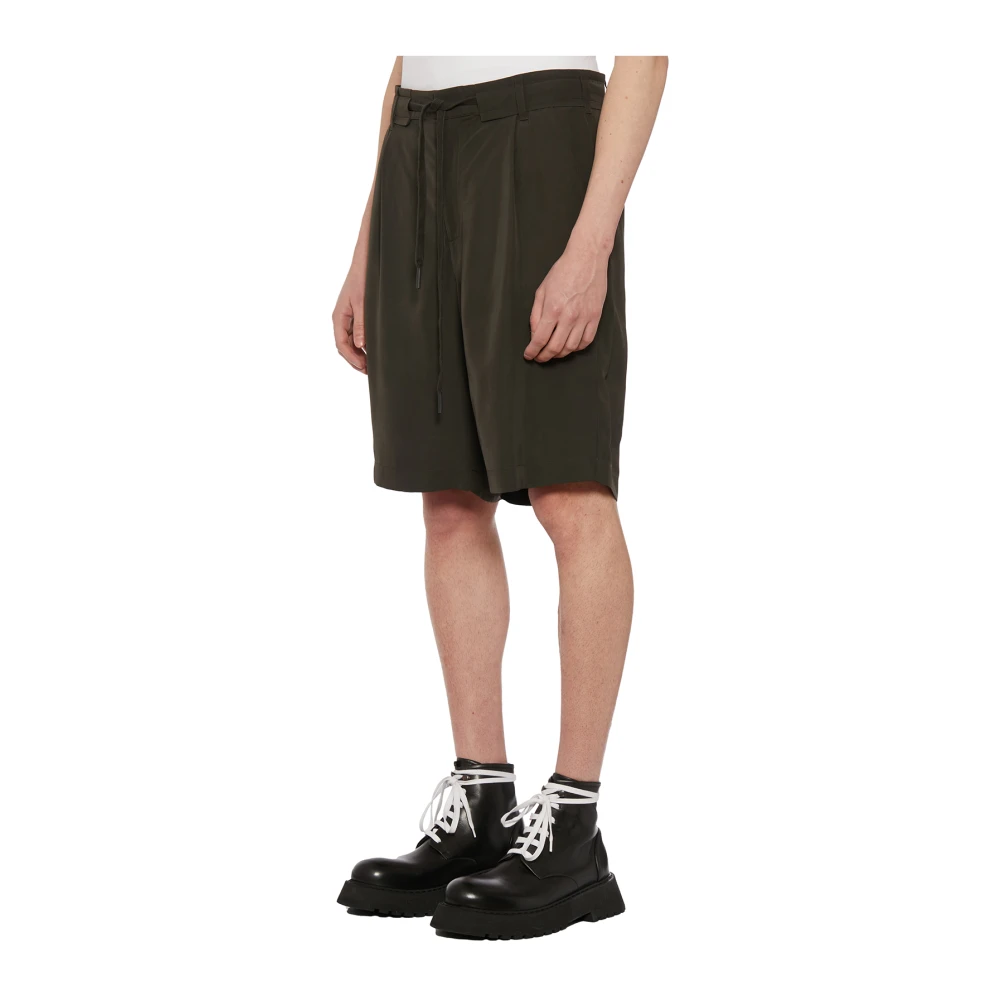 Andrea Ya aqov Katoenen Bermuda Shorts Green Heren