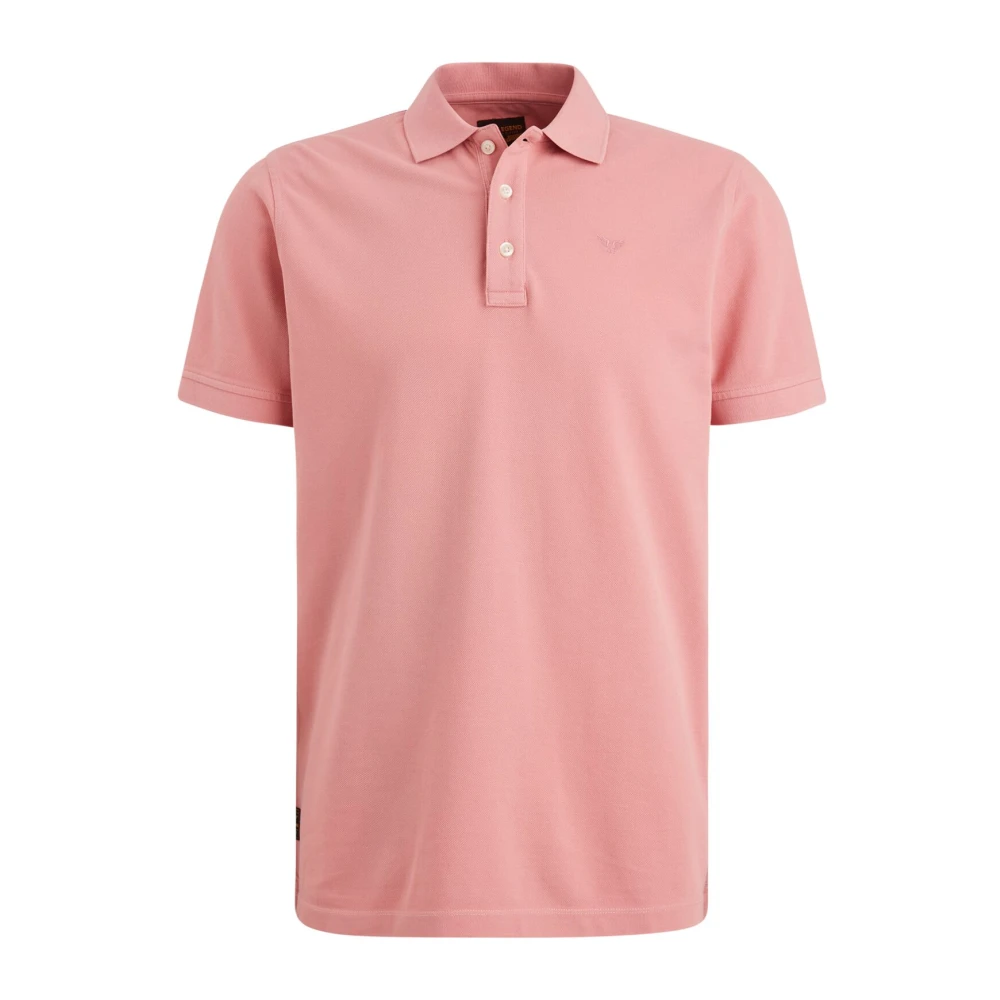 PME Legend Garment-Dyed Polo Shirt Pink Heren