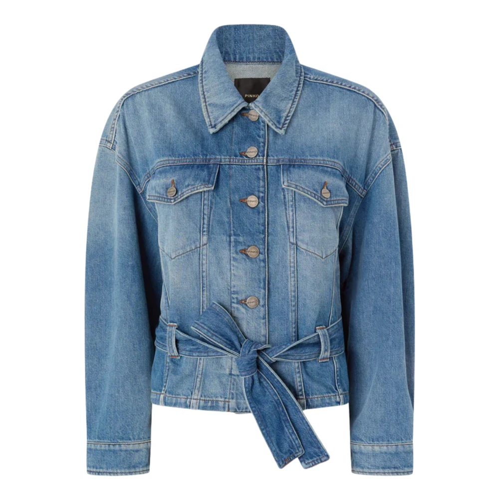 Pinko Women's Blue Coats Denim