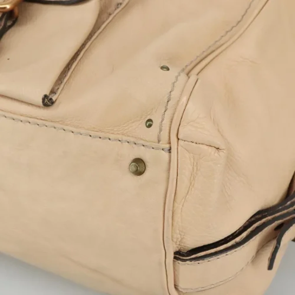 Chloé Pre-owned Leather handbags Beige Dames