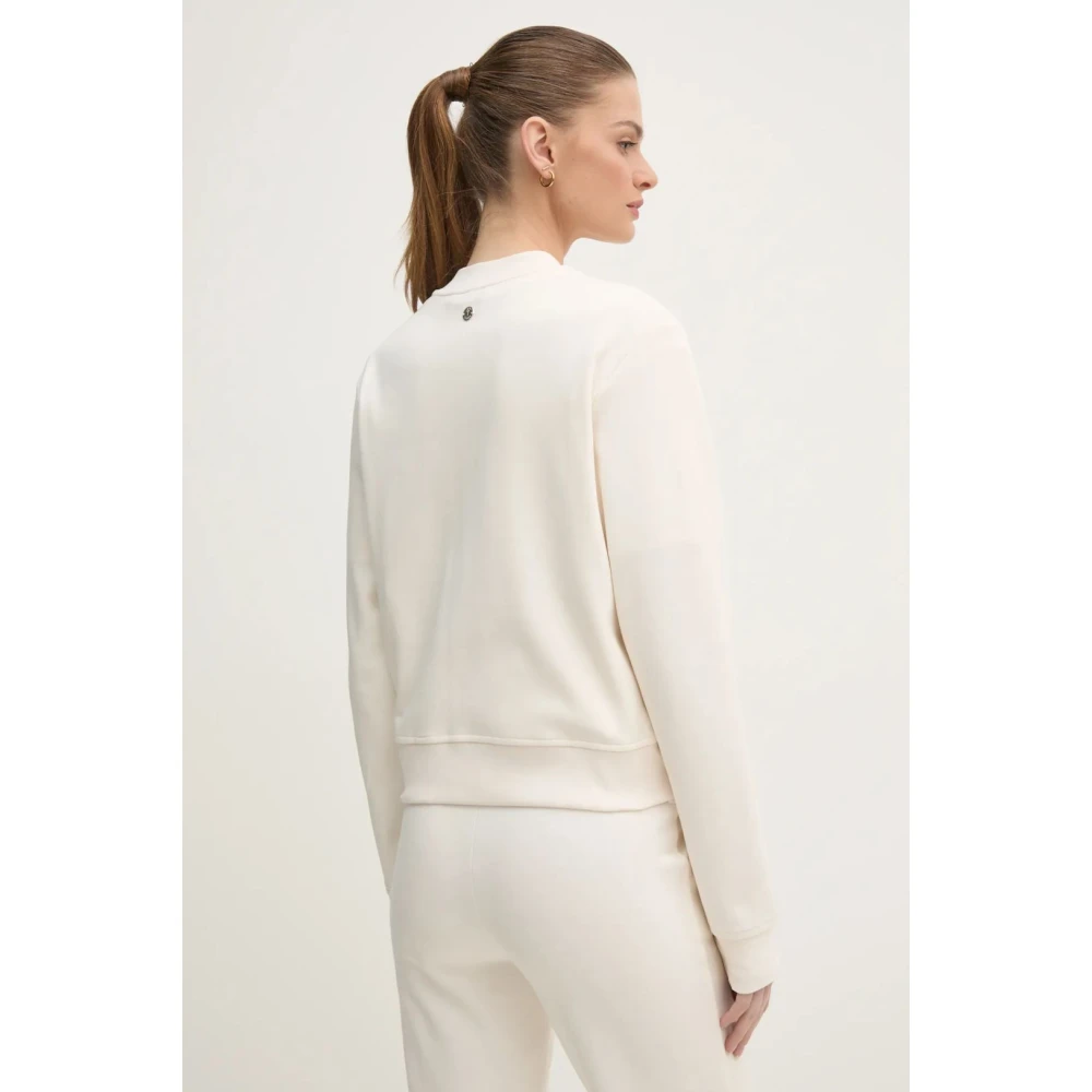 Joop! Sportieve Stijl Jas met Gouden Details White Dames