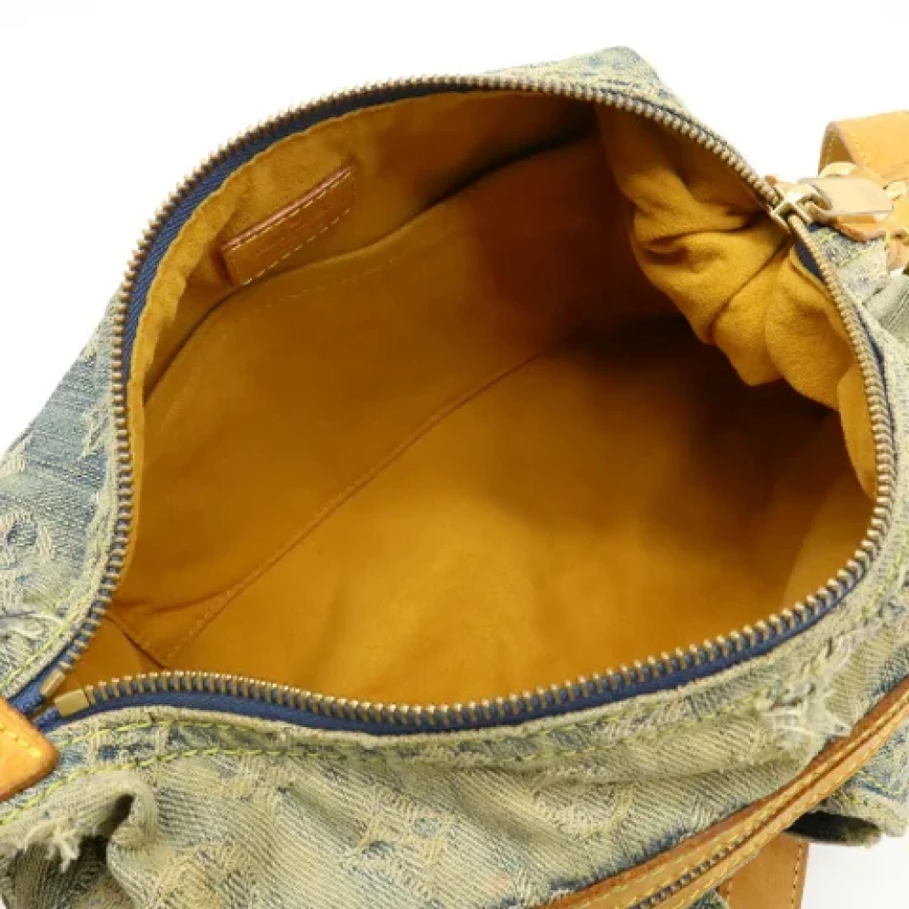 Louis Vuitton Vintage Pre-owned Denim crossbody-bags Blue Dames