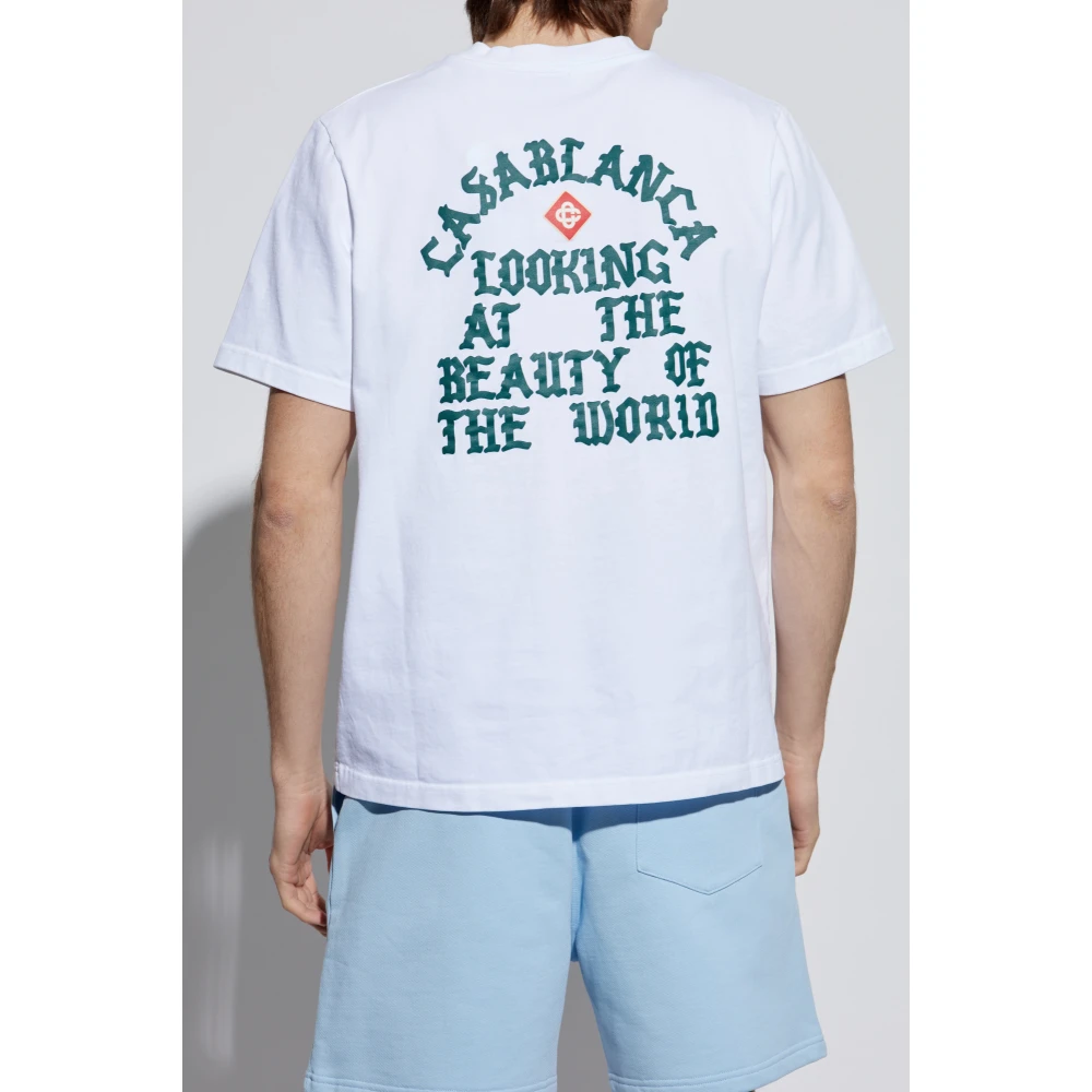 Casablanca T-shirt met logo White Heren
