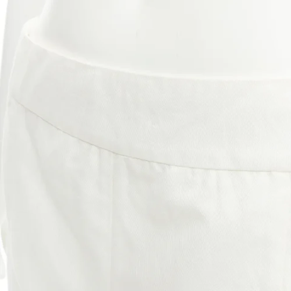 Marni Pre-owned Cotton bottoms White Dames