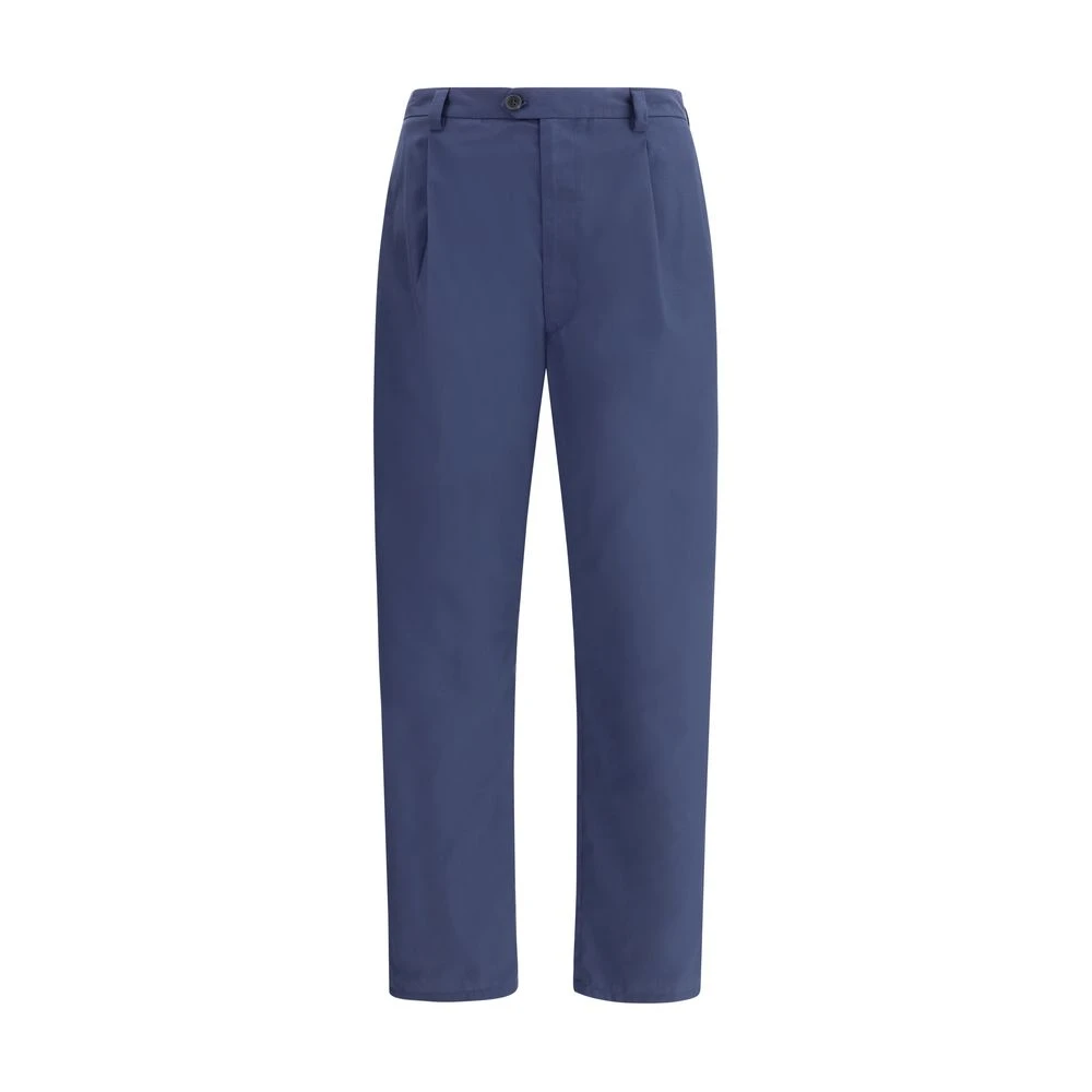 Prada Klassieke haak- en ritssluiting broek Blue Heren