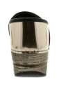 sabots-en-cuir-dore