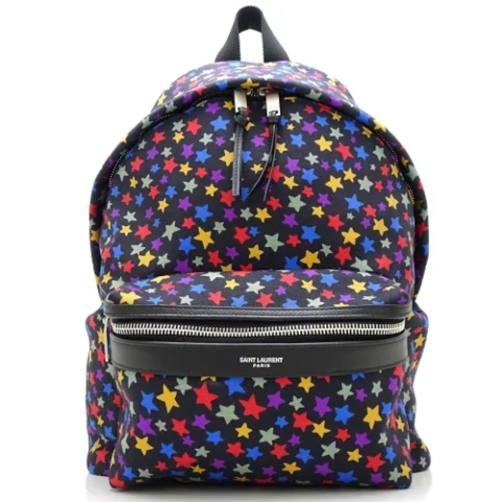 Yves Saint Laurent Vintage Pre-owned Canvas backpacks Multicolor Dames