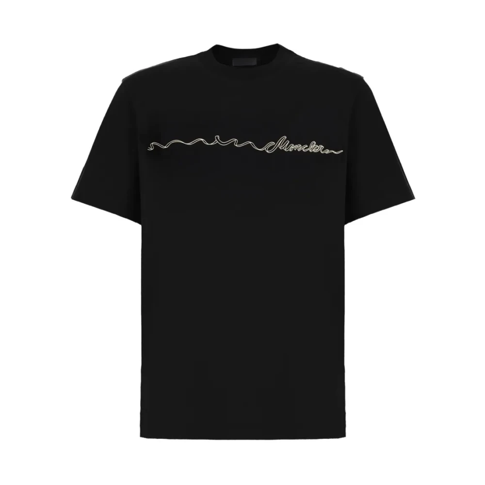 Moncler Women's Black Ss T-Shirt - T-Shirts - S - Tops