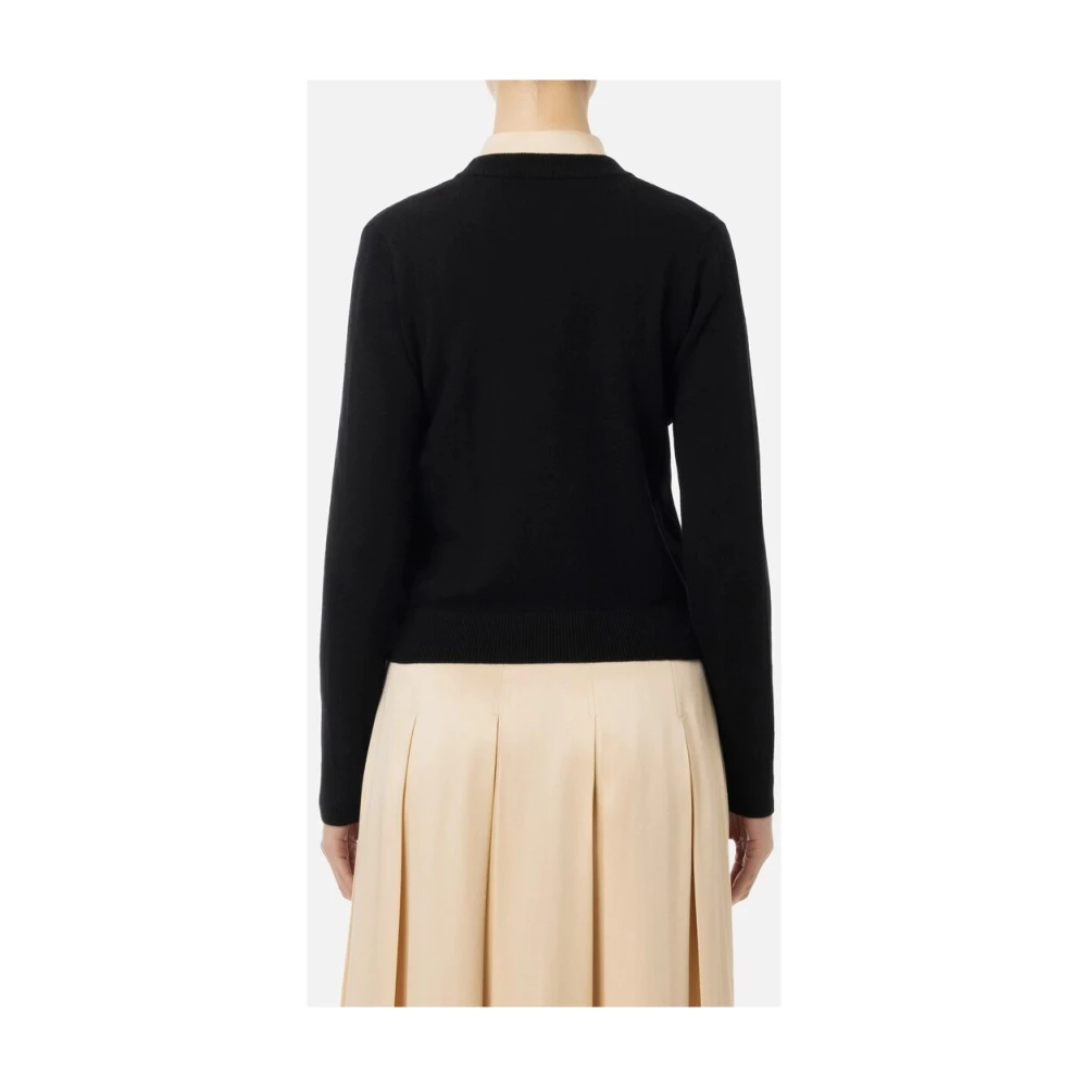 Elisabetta Franchi Stijlvolle Sweater Collectie Black Dames