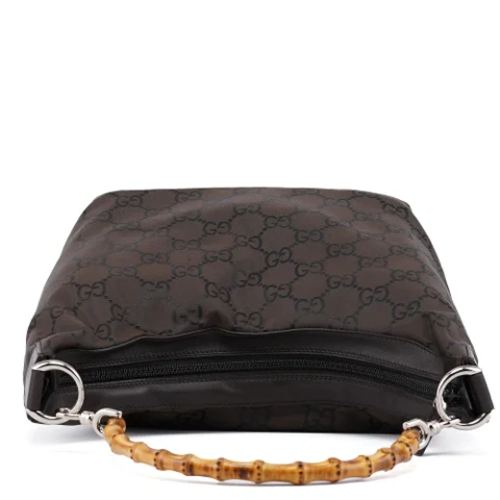 Gucci Vintage Pre-owned Leather handbags Brown Dames