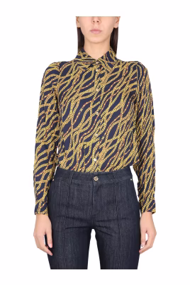 status-print-georgette-blouse