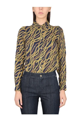 Status Print Georgette Blus