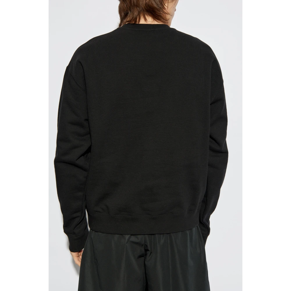 Jil Sander Sweatshirt met logo Black Heren