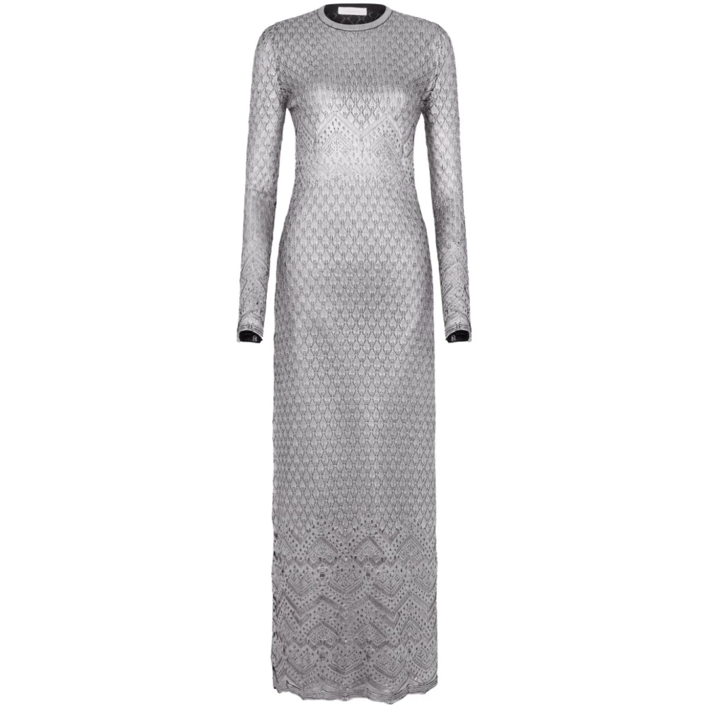 Paco Rabanne Zilveren Robe Jurk Gray Dames