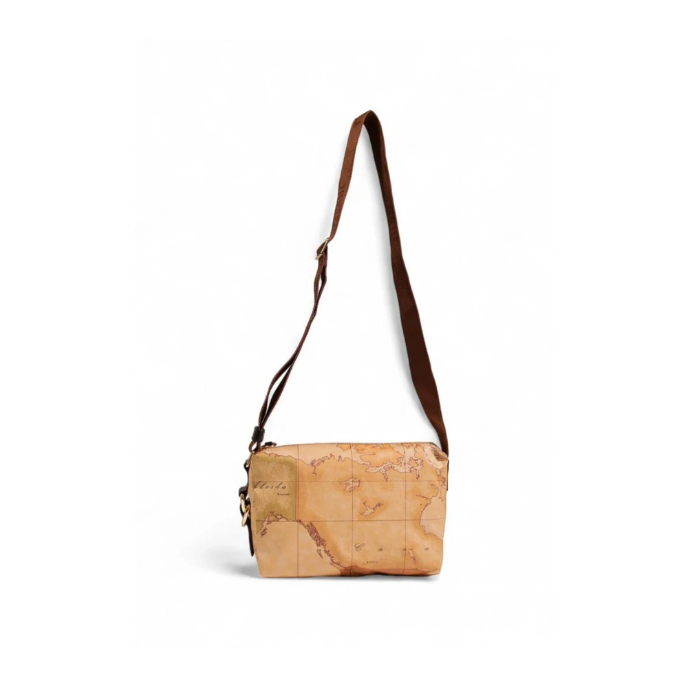 Alviero Martini 1a Classe Beige Polyethyleen Handtas met Leer Beige Dames