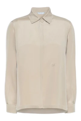 Skjorta i silk crepe de chine