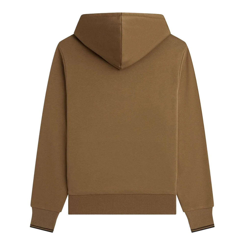 Fred Perry Fp Tip-Sweatshirt Met Capuchon Brown Heren