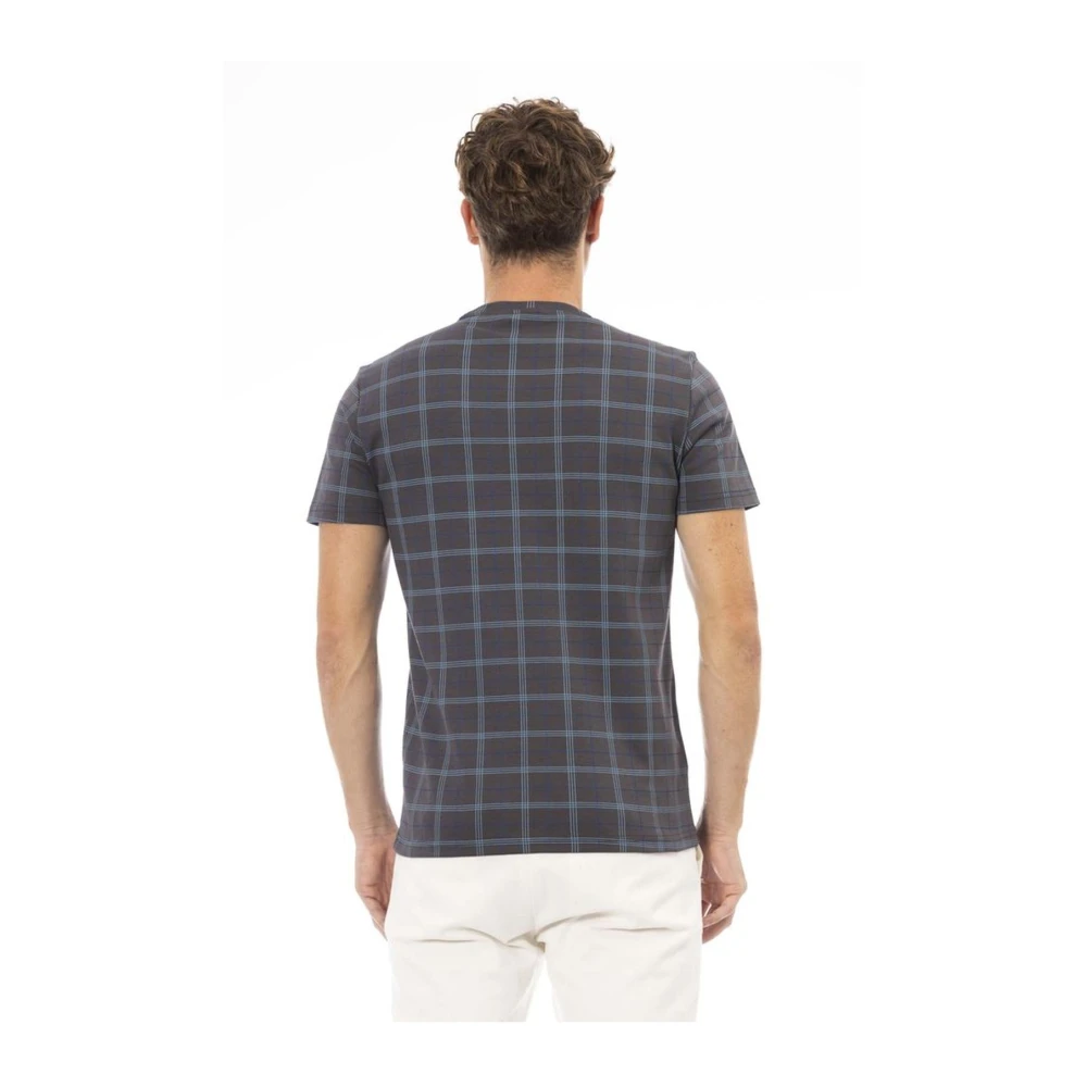 Baldinini T-shirt met ronde hals en print op de voorkant Gray Heren