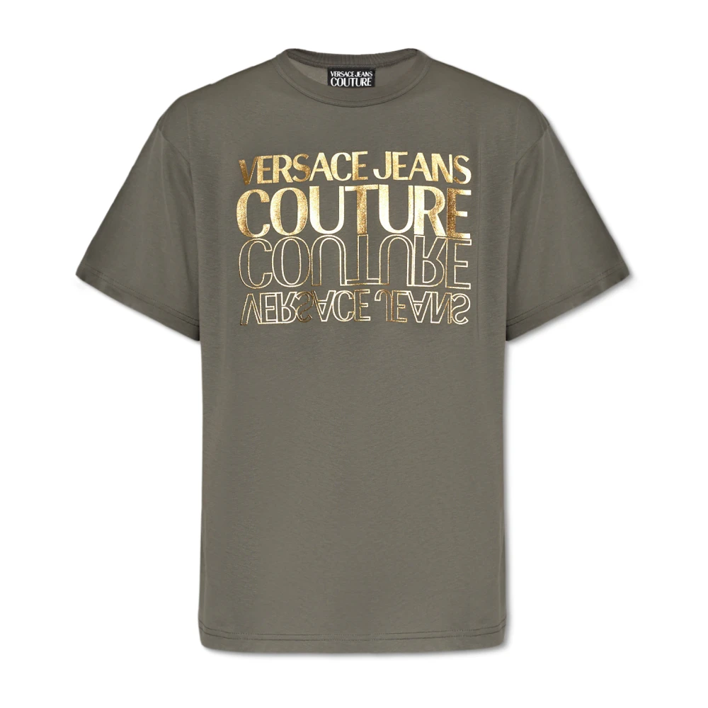 Versace Jeans Couture T-shirt met logo Green Heren