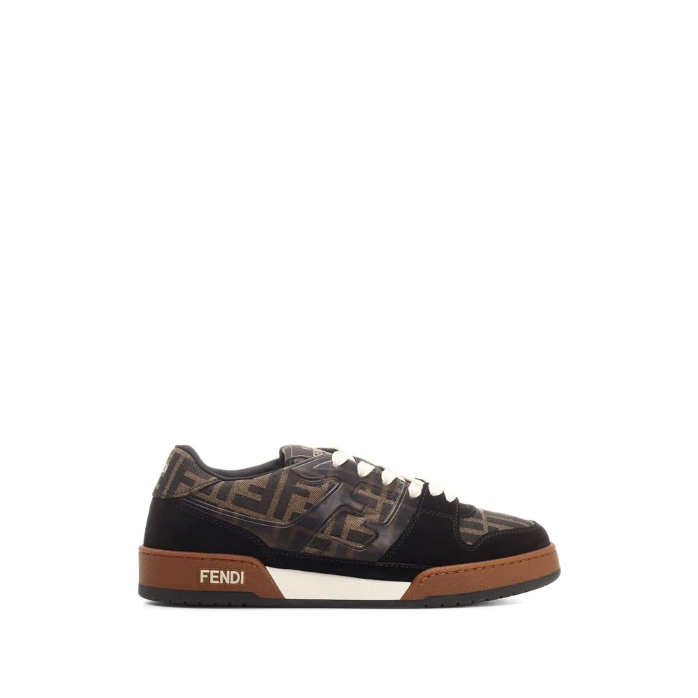 Fendi , Sneakers, Male, Brown, 7 Uk, Match Trainers