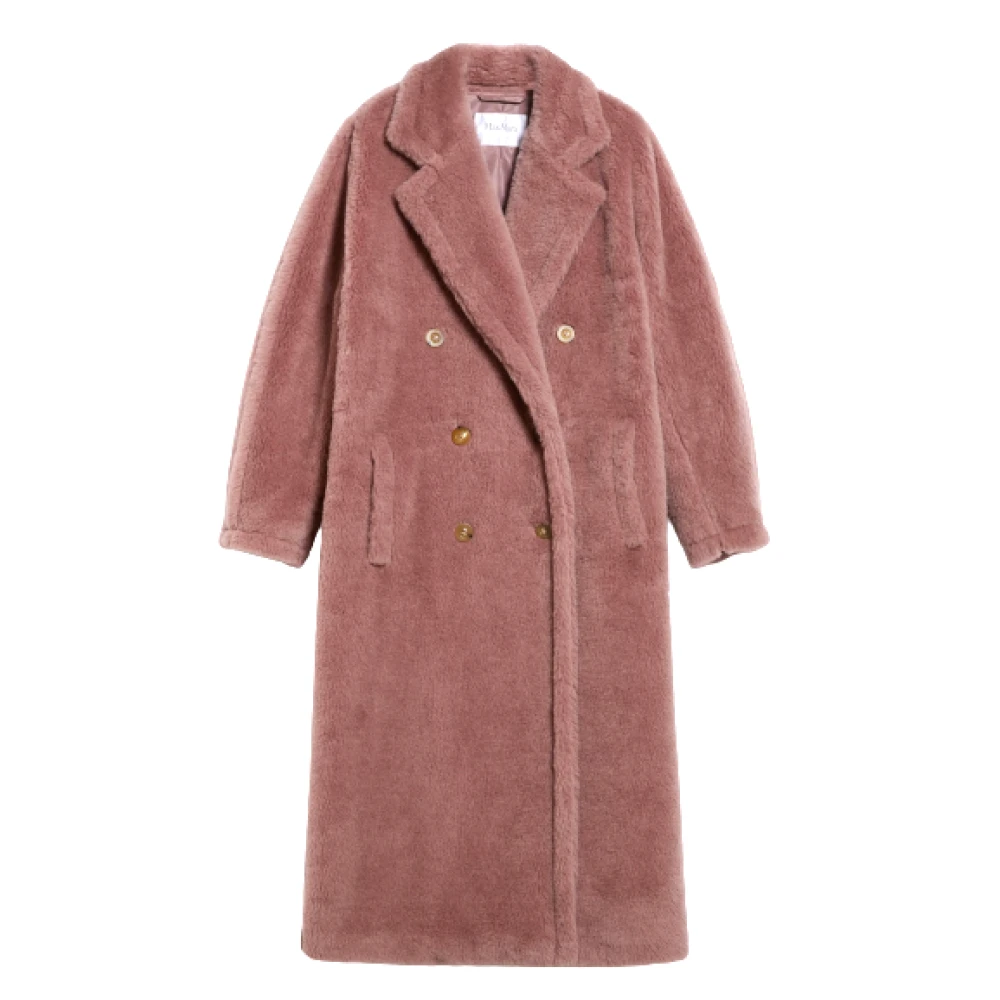 Max Mara Faux Fur & Shearling Jackets Pink Dames