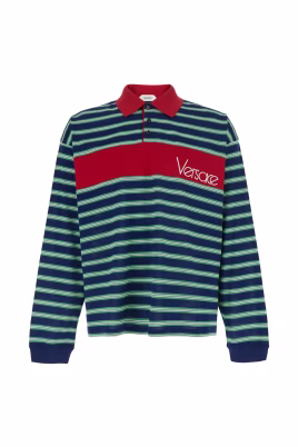 stribet-polo-t-shirt