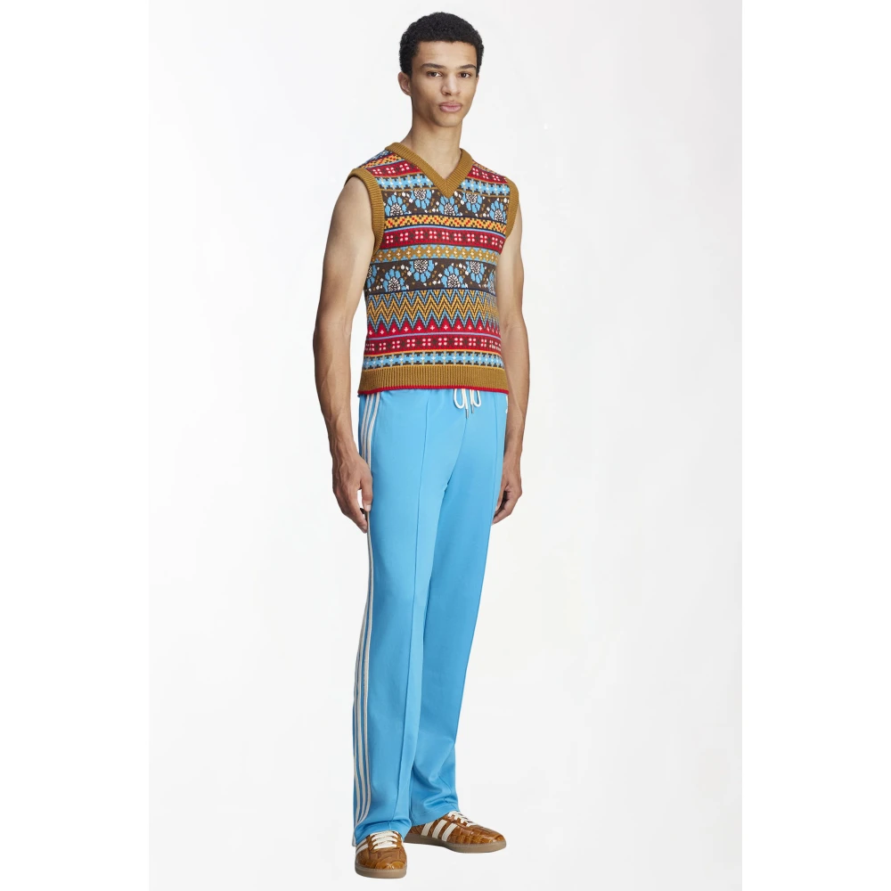 Adidas Gebreide V-halsvest in Multi Multicolor Heren