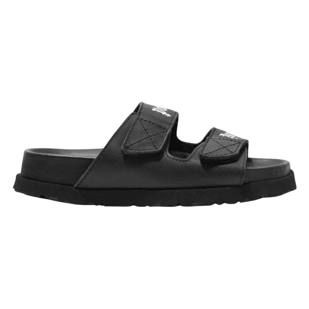 Palm Angels Unisex Kids Black Kids Logo Sandals