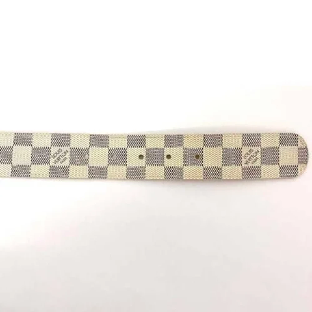 Louis Vuitton Vintage Pre-owned Canvas belts White Dames