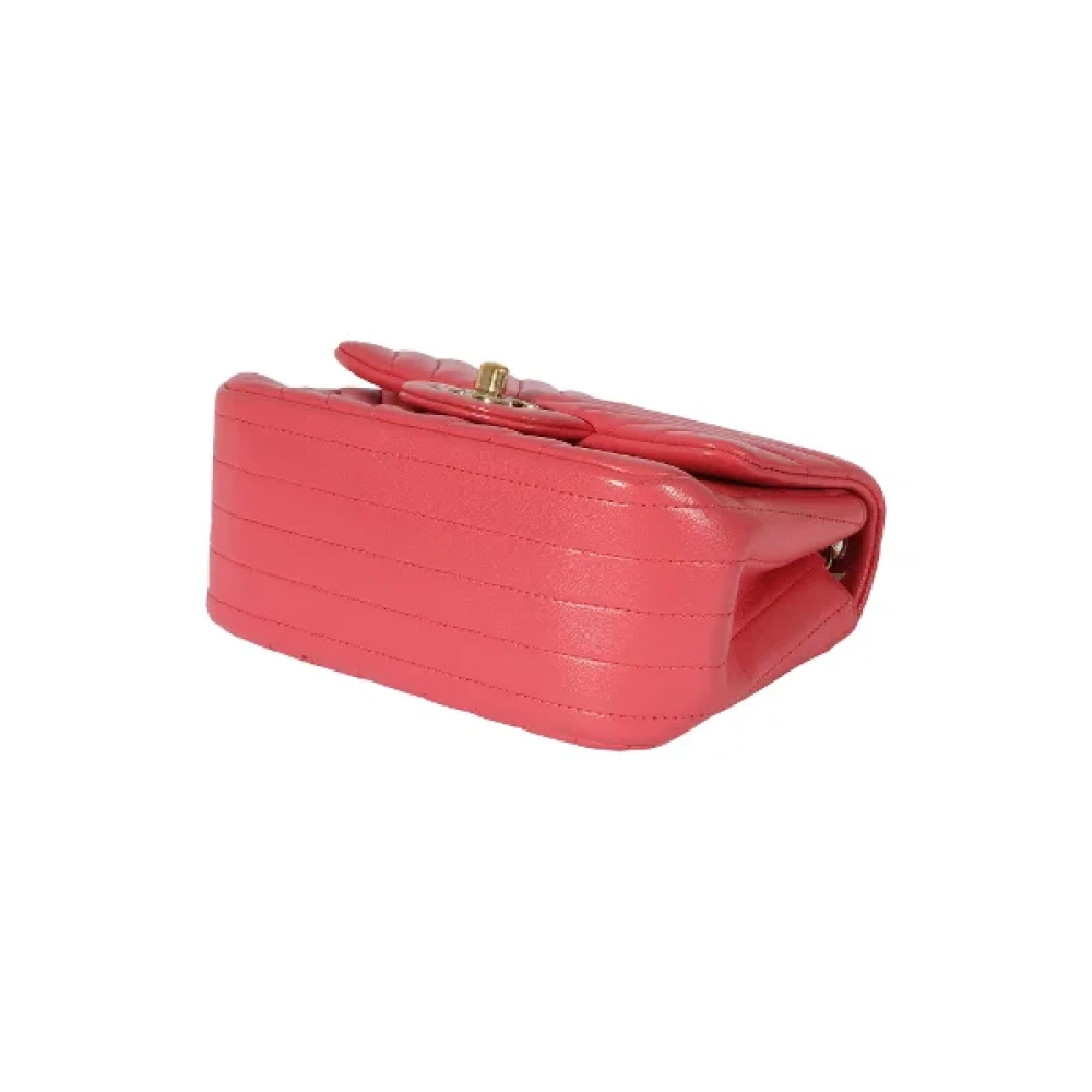 Chanel Vintage Pre-owned Leather crossbody-bags Pink Dames