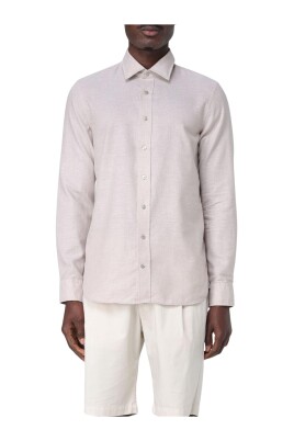 casual-button-up-skjorte-i-beige