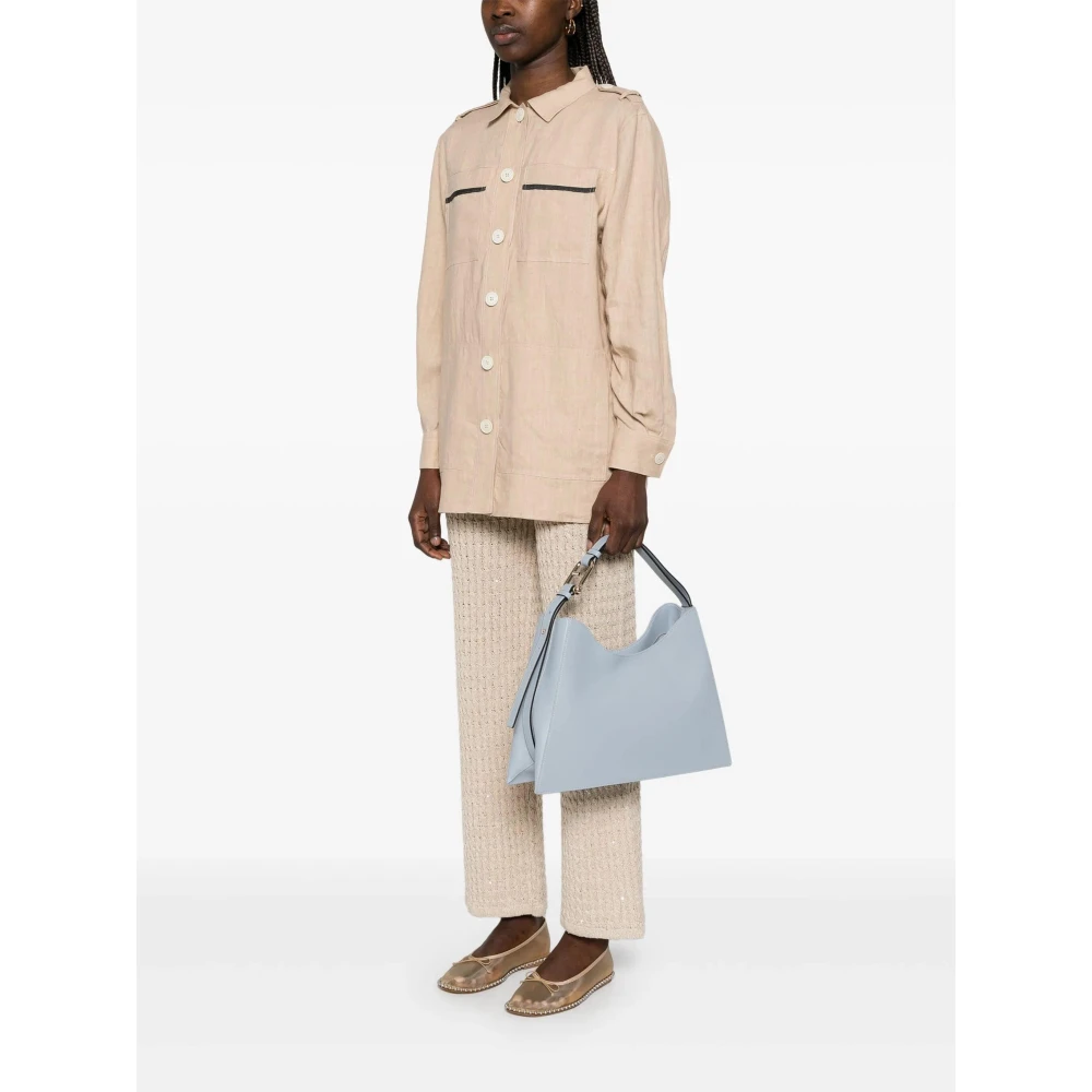 Furla Wolk Hobo Tas Blue Dames