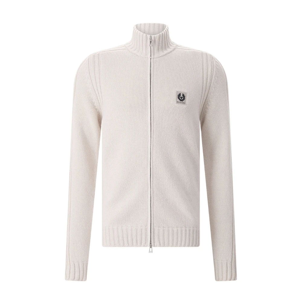 Belstaff , Cardigans, Male, Beige, M, Watch Zip Cardigan