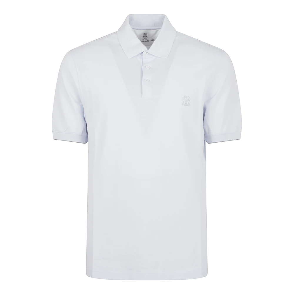 BRUNELLO CUCINELLI Grijze Polo T-Shirt Cvj41 Stijl Gray Heren