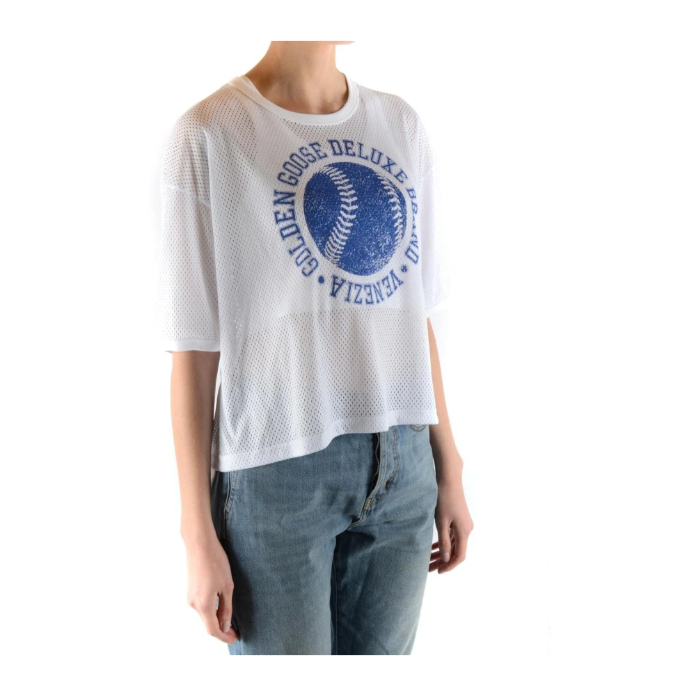 Golden Goose Stijlvol Wit T-shirt White Dames